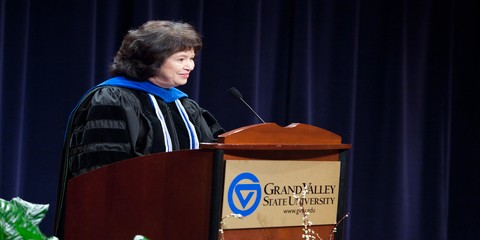 Provost addresses the audience
